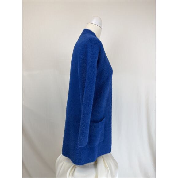 NWT Love Token Blue Ultra Soft Long Open Cardigan Sweater SMALL #0688 - Picture 2 of 5